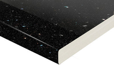 Galda virsma / Sienas panelis Black Andromeda K218 1000x600x38mm GG