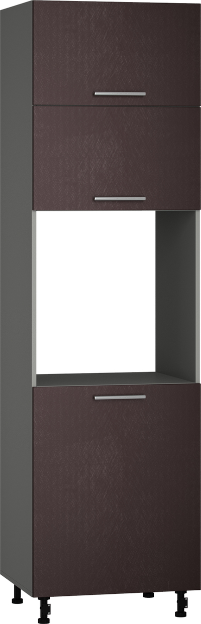Кухонный шкаф модульной системы BlanKit D60C.h214 Graphite+BrushBronze.M369