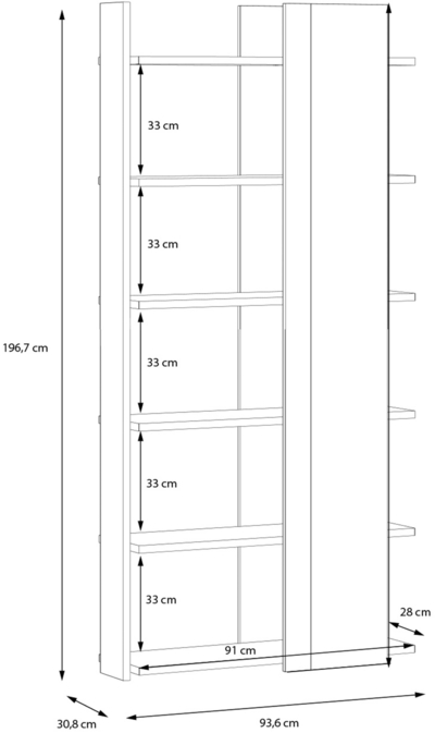 Plaukts / skapis Islantilla ISTR711R