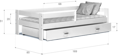 Кровать Hugo MDF 160x80