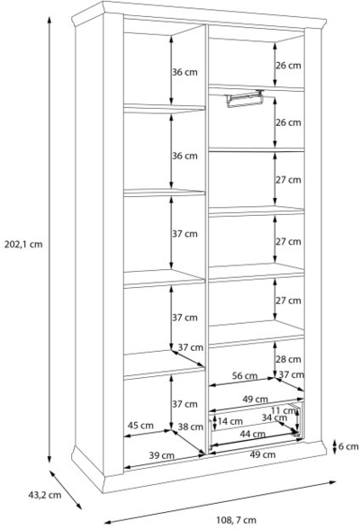 Kapp riidepuu toruga Pontypool PNTS822