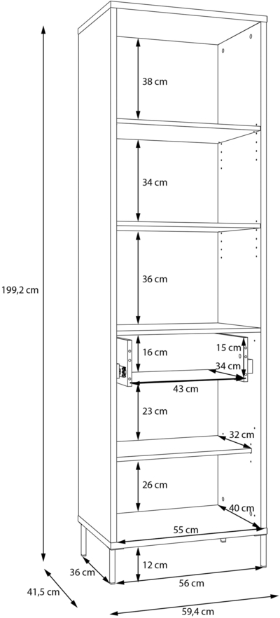 Riiul / Kapp Seravel SVLV712