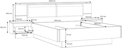 Кровать Panoptik PNPL3162B