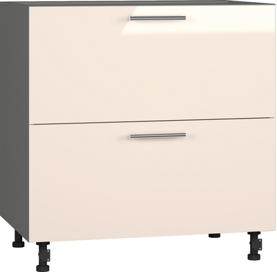 Кухонный шкаф модульной системы BlanKit D80.s2 Graphite+Beige.G406