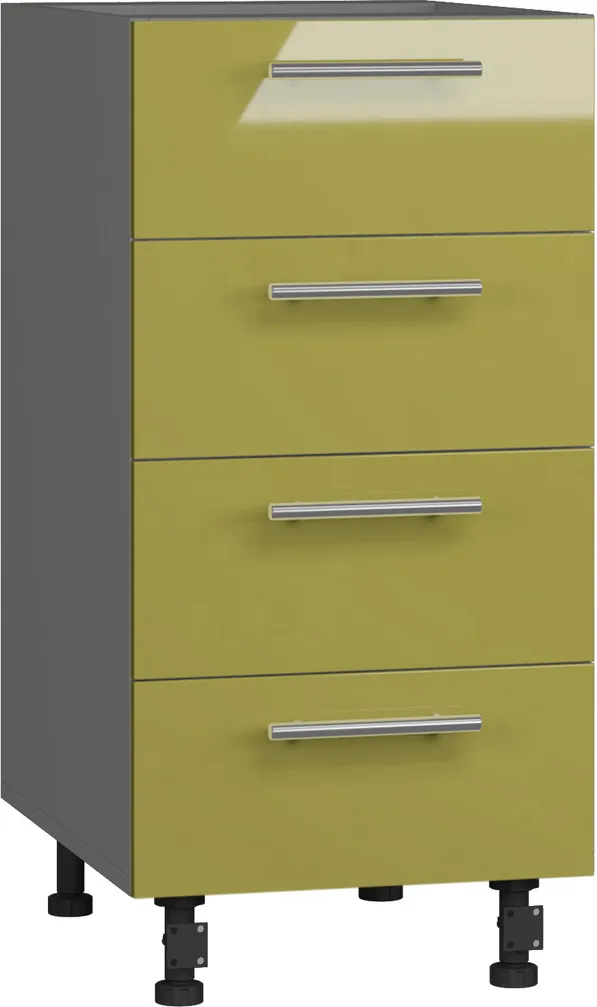 BlanKit D40.s4 Graphite+Lemon.G425 Skapis