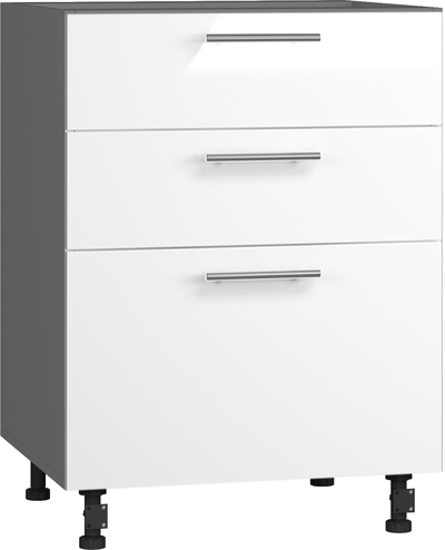 Кухонный шкаф модульной системы BlanKit D60.Ts3 Graphite+White.G382