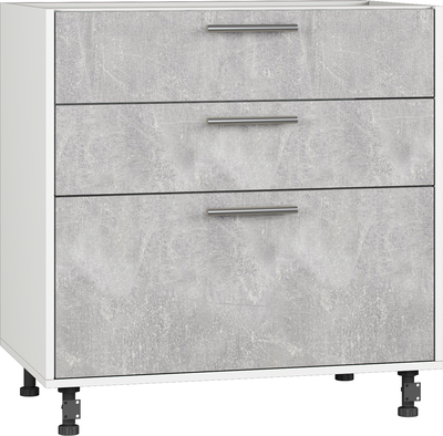 Кухонный шкаф модульной системы BlanKit D80.s3 White+Industrial SG