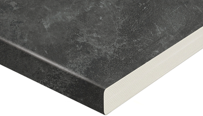 Black Concrete K205 1200x600x38mm RS | stoleshnica-soedeneniya-profil