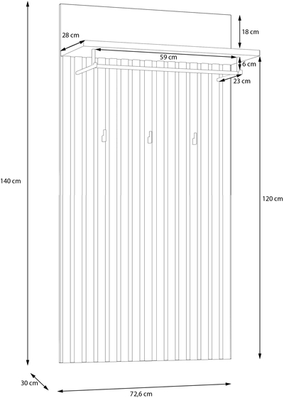 Вешалка для одежды Trondheim TDHD40