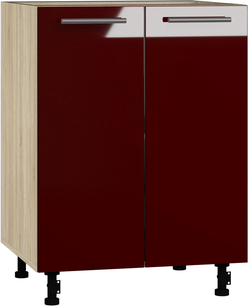 Кухонный шкаф модульной системы BlanKit D60 Sonoma+Bordo.G410