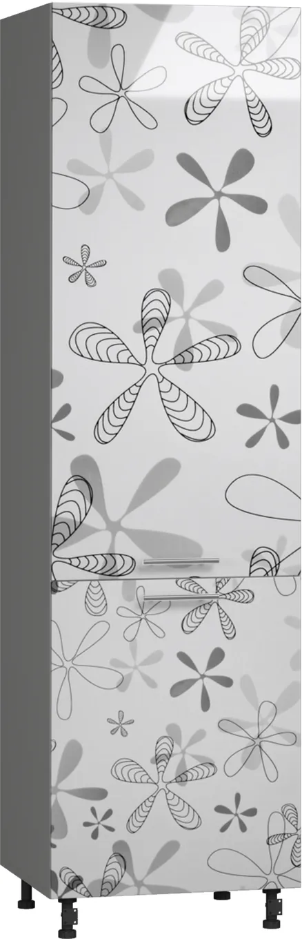 BlanKit D60L.h214 Graphite+Flower.G432 Skapis