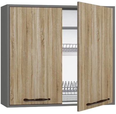 Köögikapp BlanKit G80.D Graphite+Sonoma.3025 M2