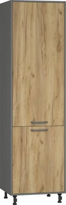 Кухонный шкаф модульной системы BlanKit D60L.h214 Graphite+Oak Kraft Gold К003 U4