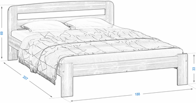 Кровать Sara 180/200 NEW