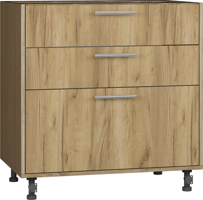 Кухонный шкаф модульной системы BlanKit D80.s3 Sonoma+Oak Kraft Gold К003