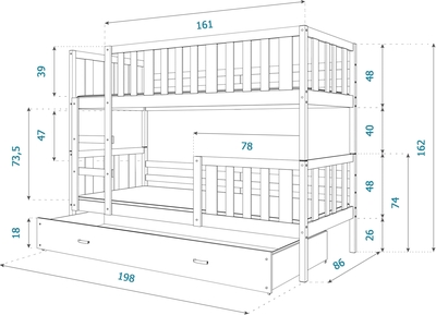 Nemo MDF 190x80