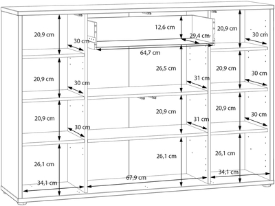 Обувная полка / шкаф для обуви Alice Springs ACSD241