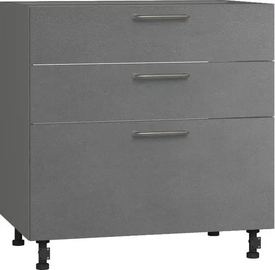 BlanKit D80.Ts3 Graphite+Concrete gray.352 U4 Skapis