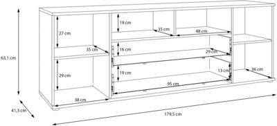 ТВ тумба / тв полка Ganymede GNMT241