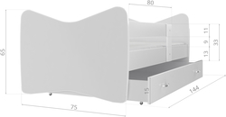 Кровать Tomi 140x70