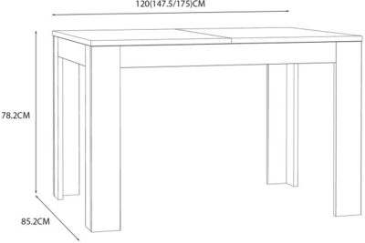 Ēdamistabas galds Aksana TMST142