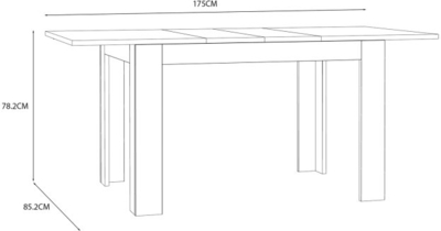 Ēdamistabas galds Aksana TMST142