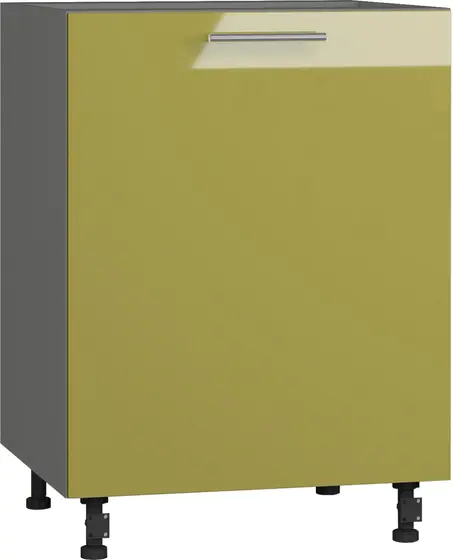 BlanKit D60.1 Graphite+Lemon.G425 Skapis