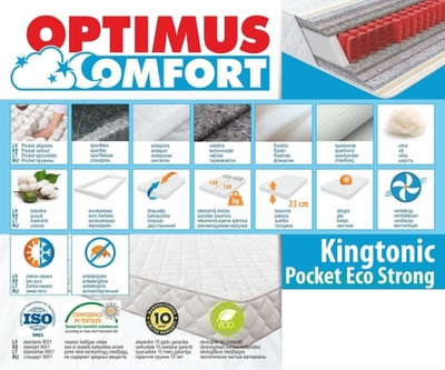 Matracis 166*185 Kingtonic Pocket Eco Strong