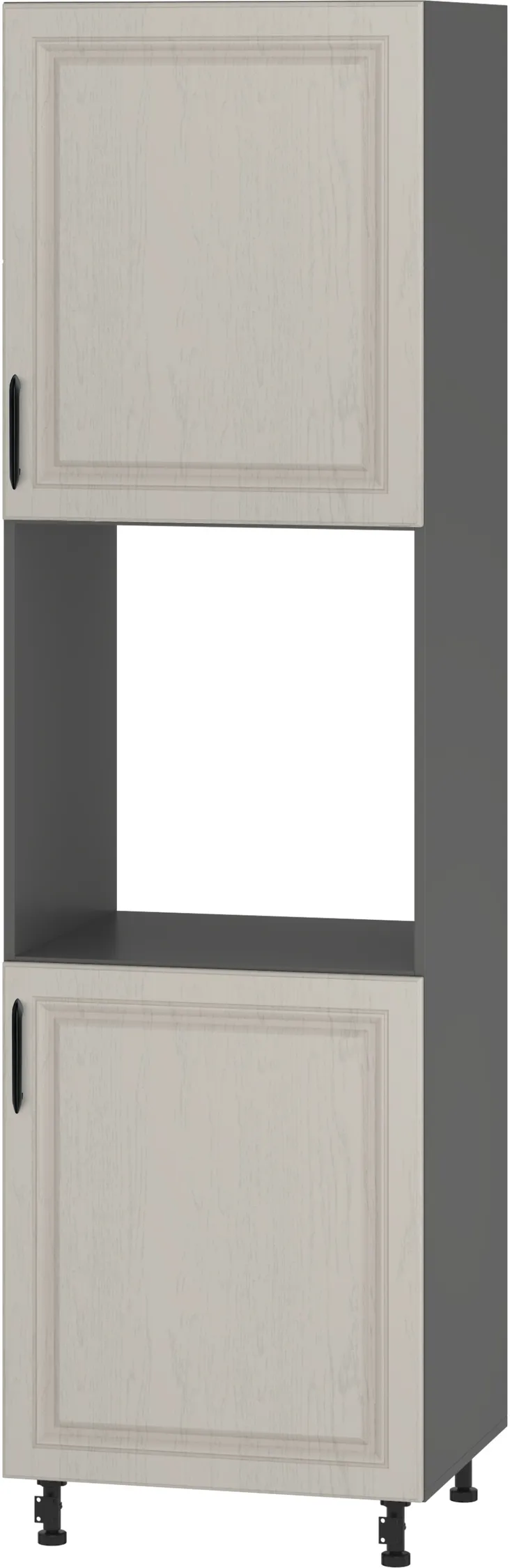 Кухонный шкаф модульной системы BlanKit D60C.h214.2D Graphite+GreyLight.F338 M
