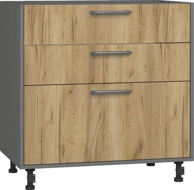 BlanKit D80.Ts3 Graphite+Oak Kraft Gold К003 U4