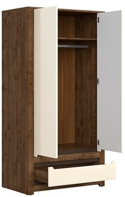 Шкаф для одежды с вешалкой Ruso SZF2D1S