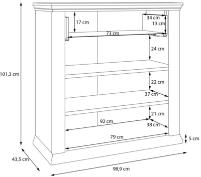Jalatsikapp-riiul Pontypool PNTK225