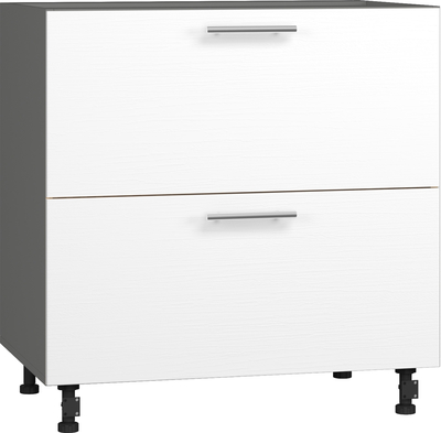 Кухонный шкаф модульной системы BlanKit D80.s2 Graphite+OakWhite.266