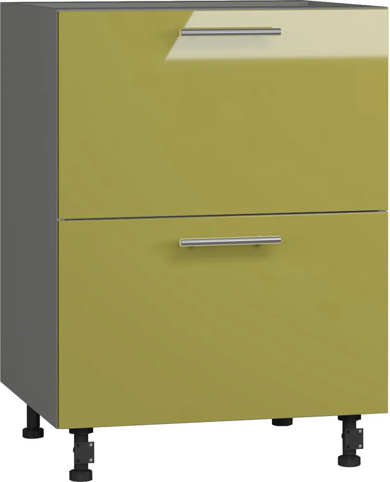 BlanKit D60.s2 Graphite+Lemon.G425 Skapis