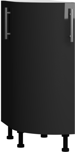 Кухонный шкаф модульной системы BlanKit D30R White+Graphite.G399