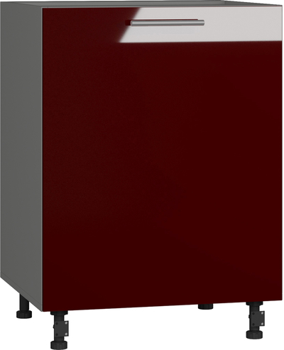 Кухонный шкаф модульной системы BlanKit D60.1 Graphite+Bordo.G410