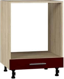 Кухонный шкаф модульной системы BlanKit D60C Sonoma+Bordo.G410