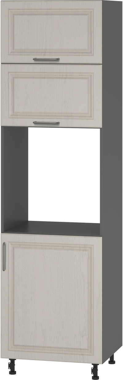 Кухонный шкаф модульной системы BlanKit D60C.h214 Graphite+GreyLight.F338 U4