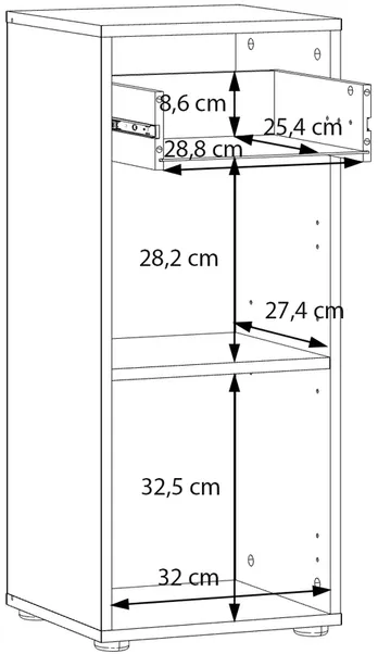 Plaukts / skapis Lokko LKXK211