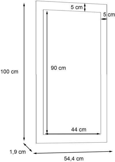Туалетный столик / зеркало и полка Trondheim TDHD201