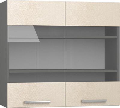 Кухонный шкаф модульной системы BlanKit G80W Graphite+BrushCreamy.M273