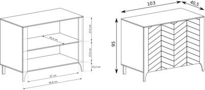 Комод Malumi MM-2