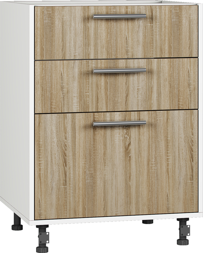 Кухонный шкаф модульной системы BlanKit D60.Ts3 White+Sonoma.3025