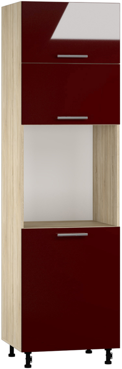 Кухонный шкаф модульной системы BlanKit D60C.h214 Sonoma+Bordo.G410