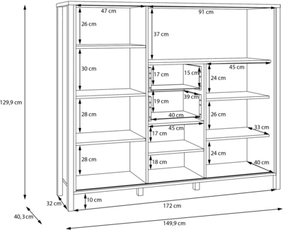 Комод Jytana JTNR333L
