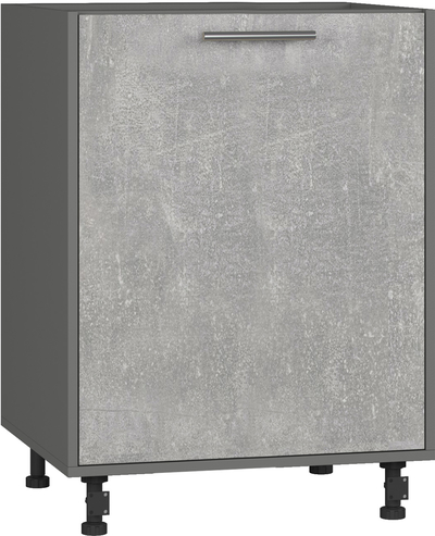 Кухонный шкаф модульной системы BlanKit D60.1 Graphite+ Industrial SG
