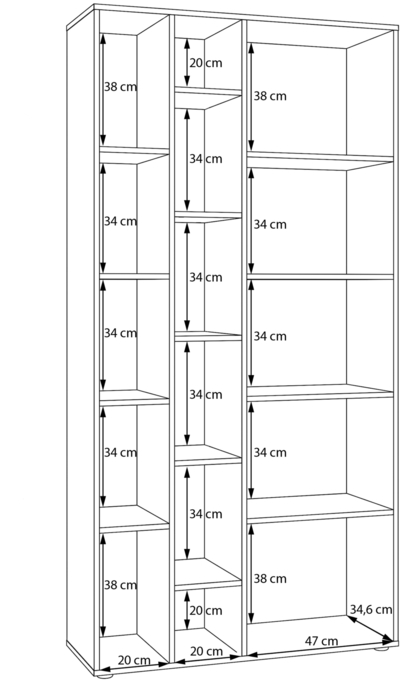 Plaukts / skapis Jytana TNLR701