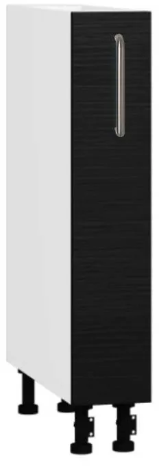 Skapis BlanKit D15C White+OakBlack.381 U4