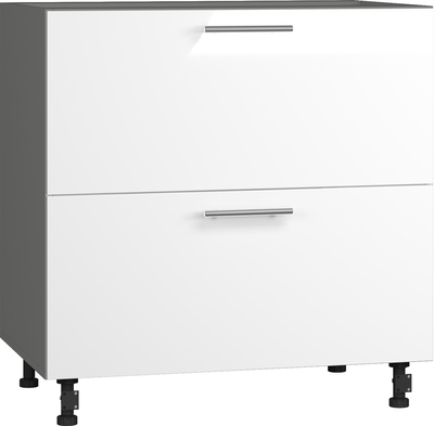 Кухонный шкаф модульной системы BlanKit D80.s2 Graphite+White.G382