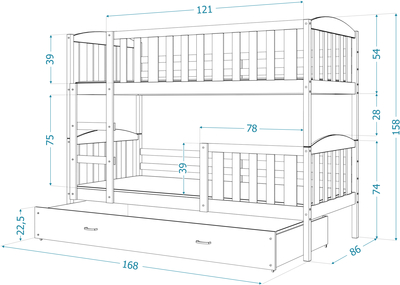 Kubus 160x80